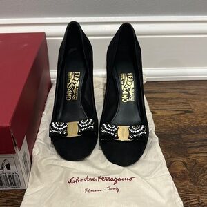 Salvatore Ferragamo Black Women's Shoes
